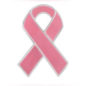 Breast Cancer Awareness Ribbon Pins 100 Pins $155.00 High Quality Pink & Silver